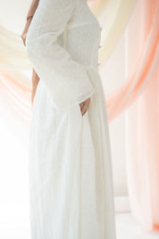 Hoda Eyelet Dress | Blanc