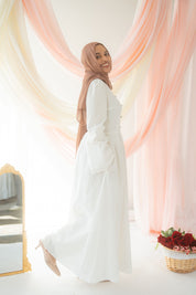 Hoda Eyelet Dress | Blanc