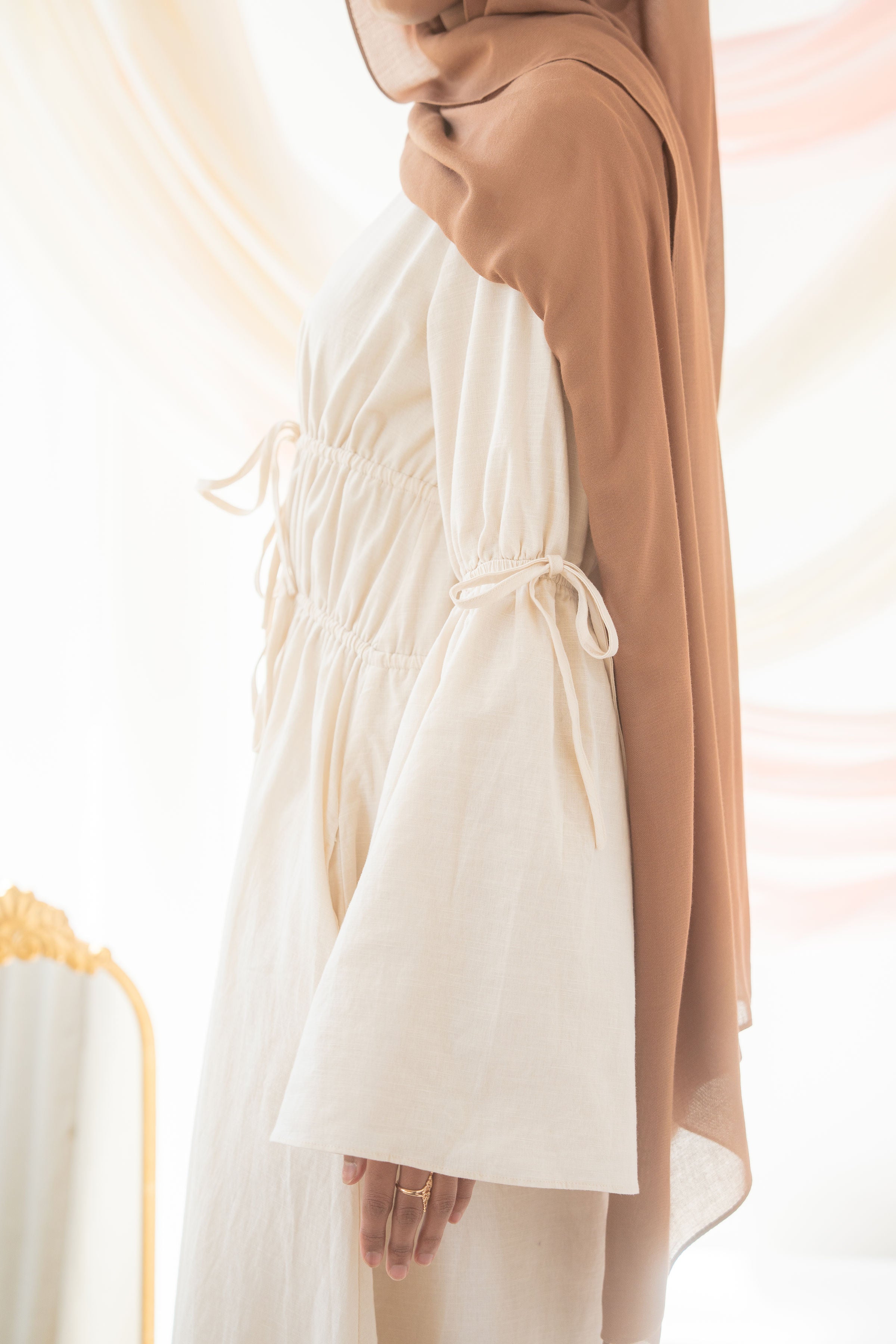Haya Linen Dress | Biscotti