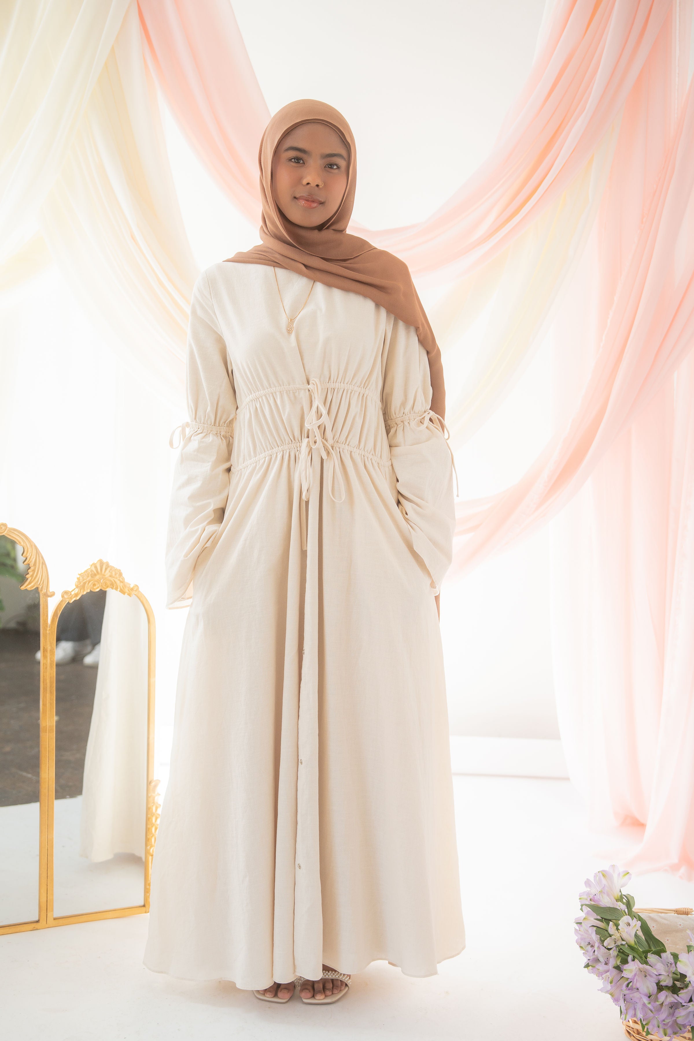 Haya Linen Dress | Cloud Modest Apparel Haya Linen Dress | Cloud Modest Apparel