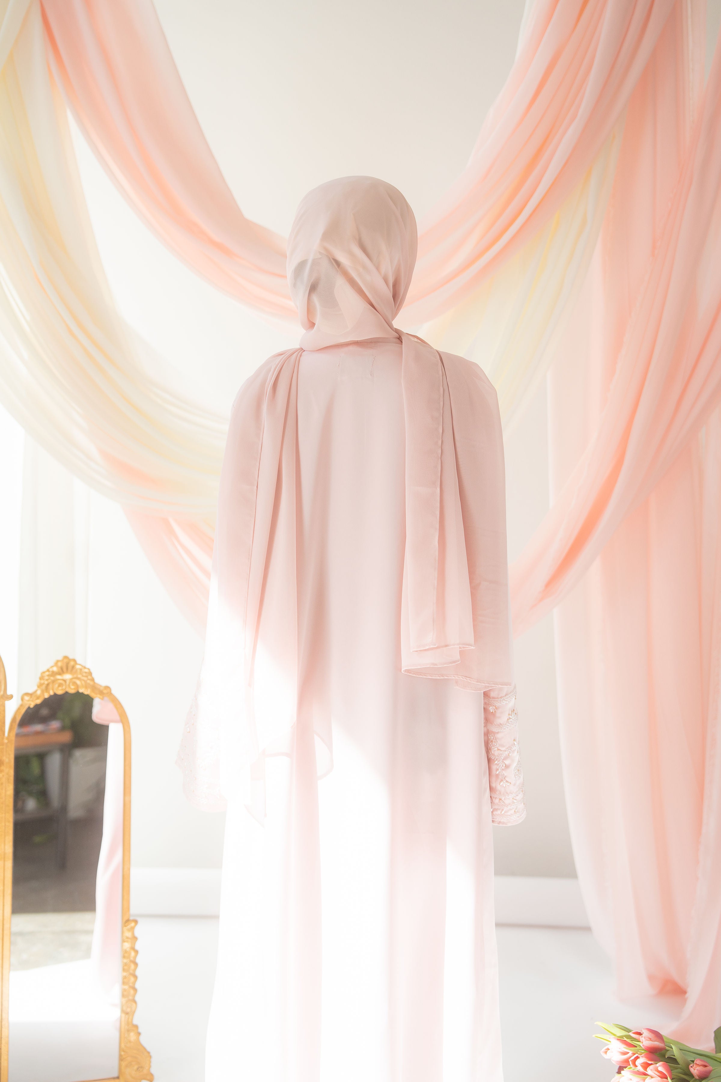 Dania Satin Abaya | Rose