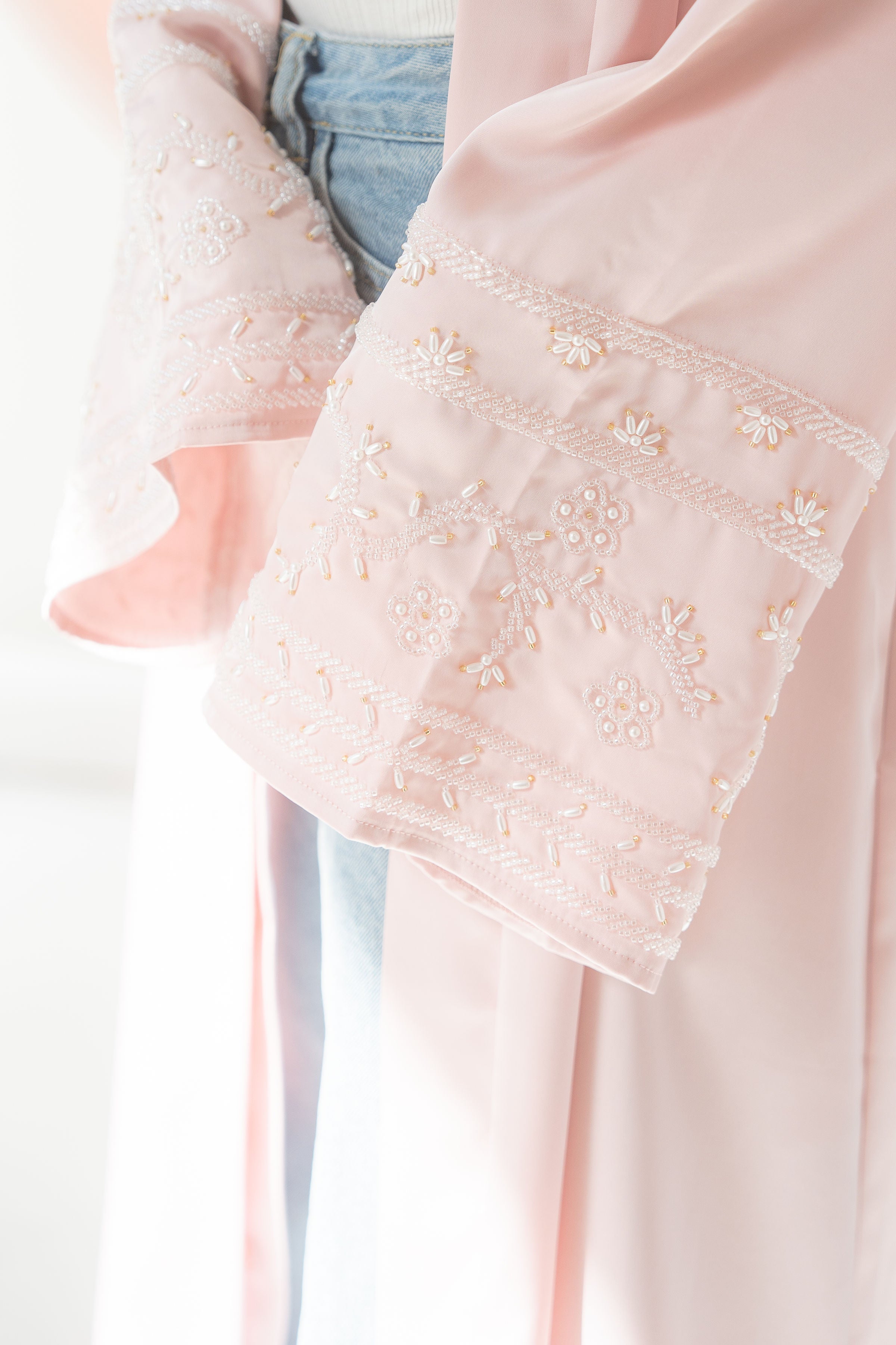 Dania Satin Abaya | Rose
