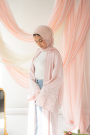Dania Satin Abaya | Rose