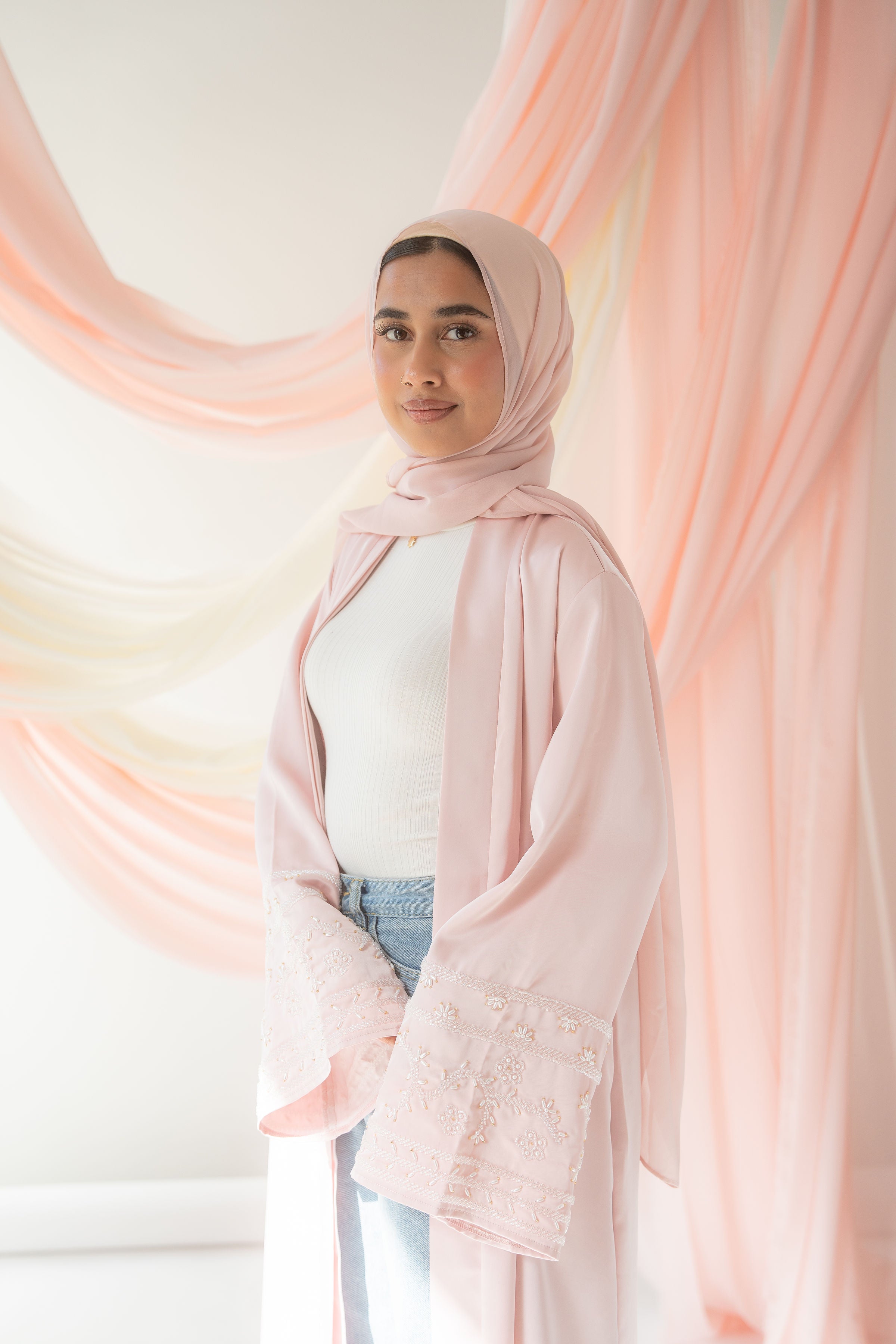 Dania Satin Abaya | Rose