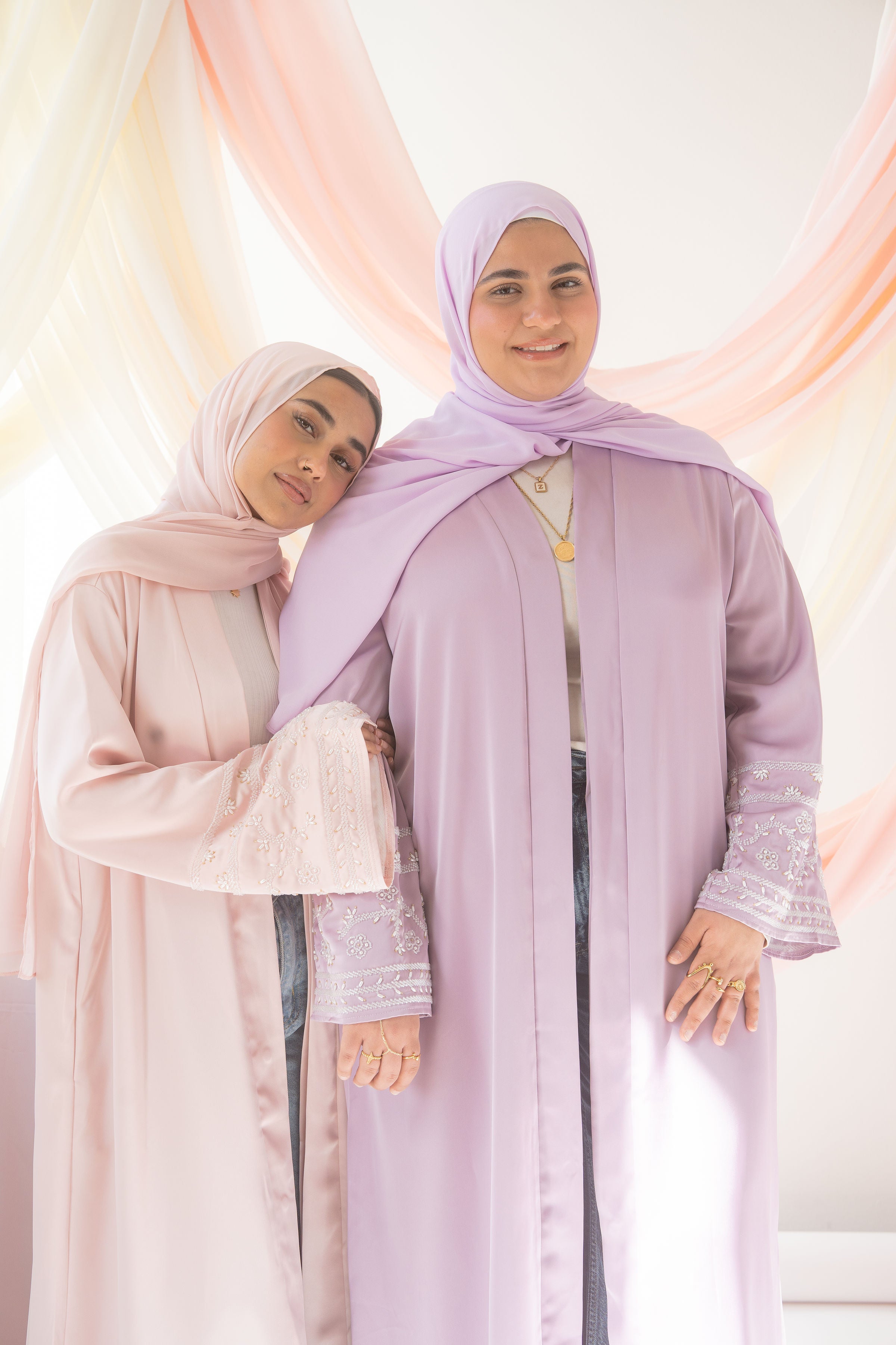 Dania Satin Abaya | Rose