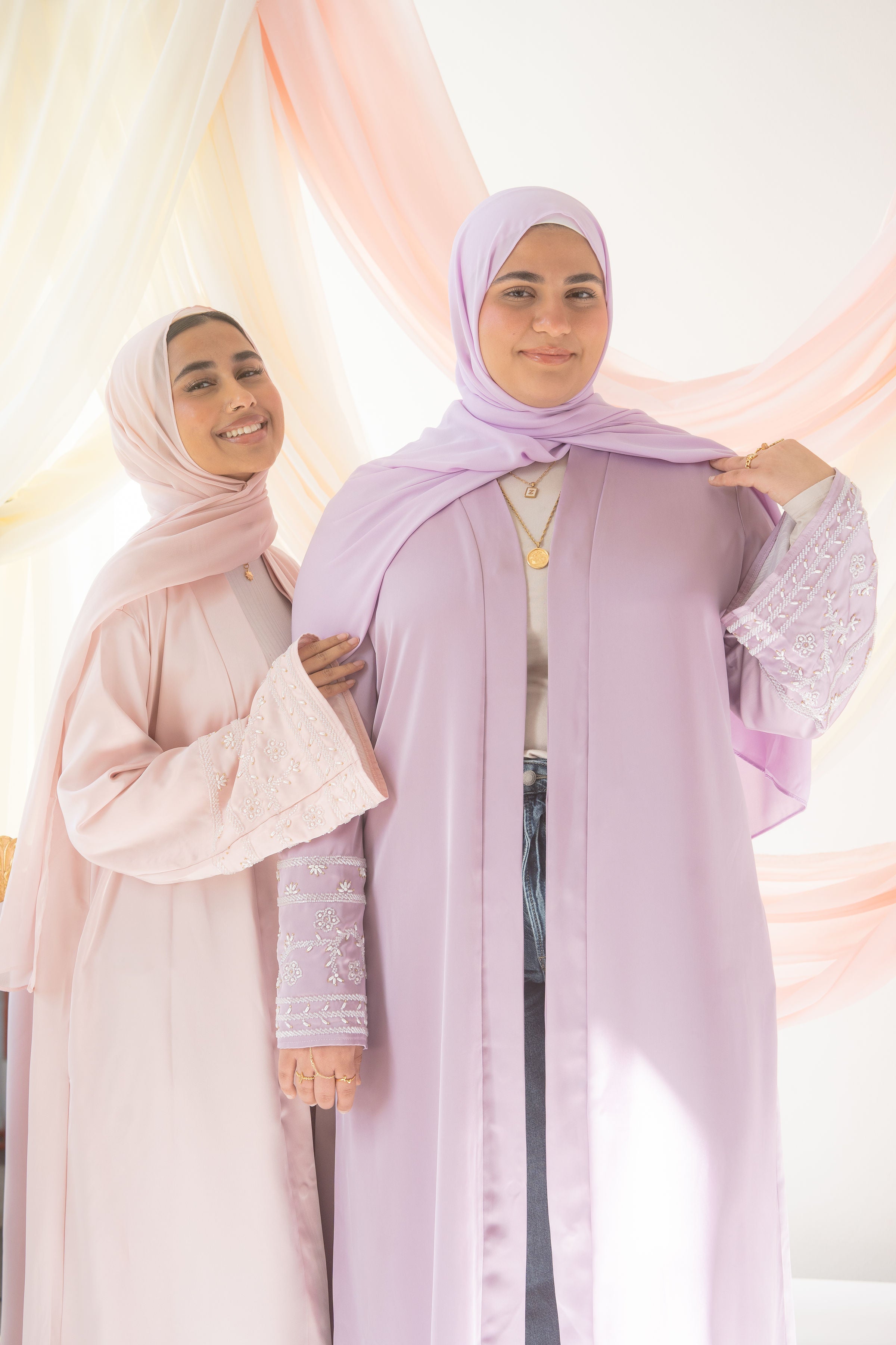 Dania Satin Abaya | Lavender