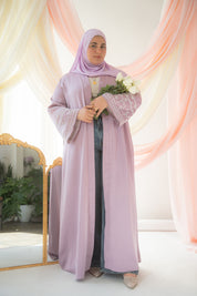Dania Satin Abaya | Lavender
