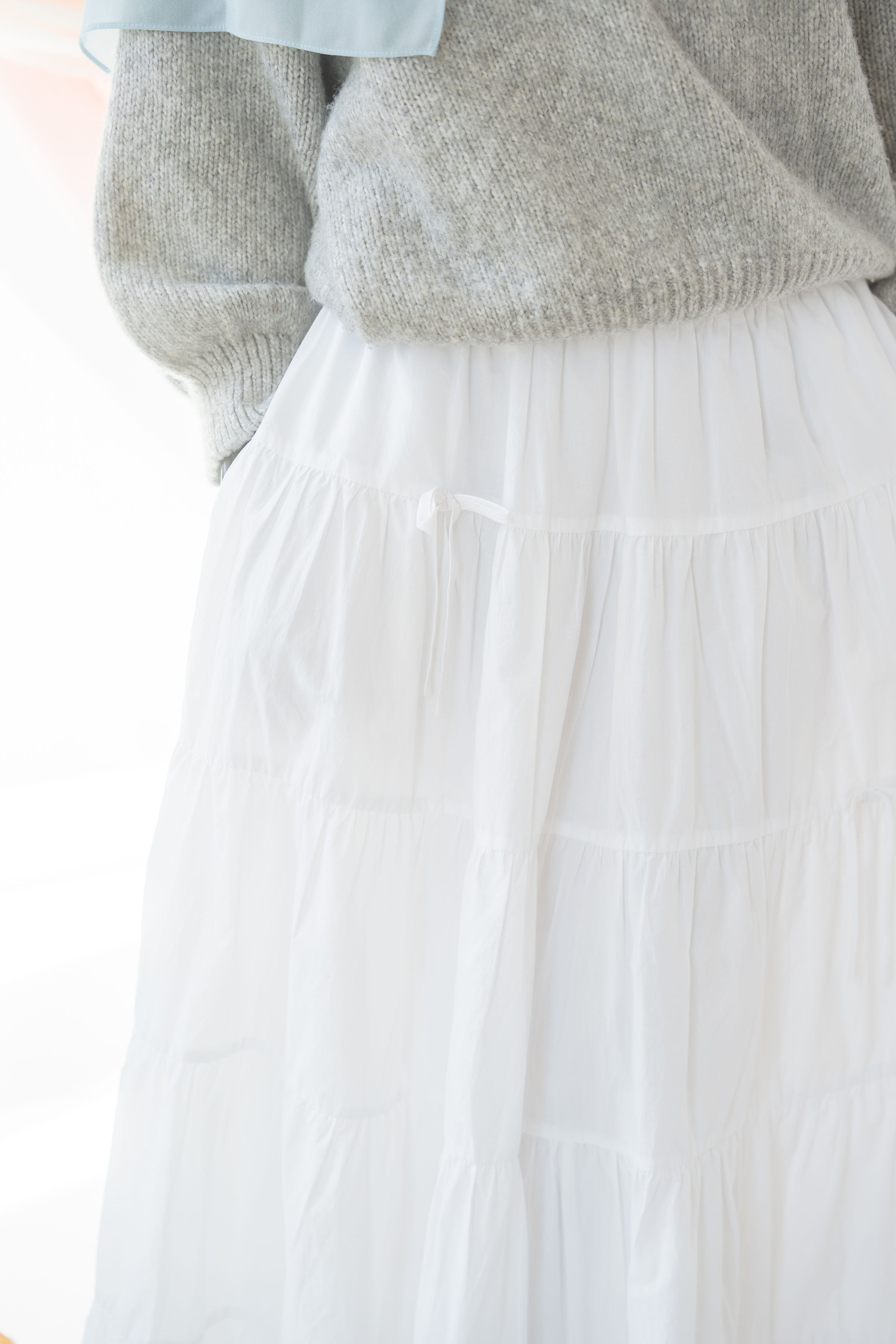 Mona Cotton Skirt | Blanc