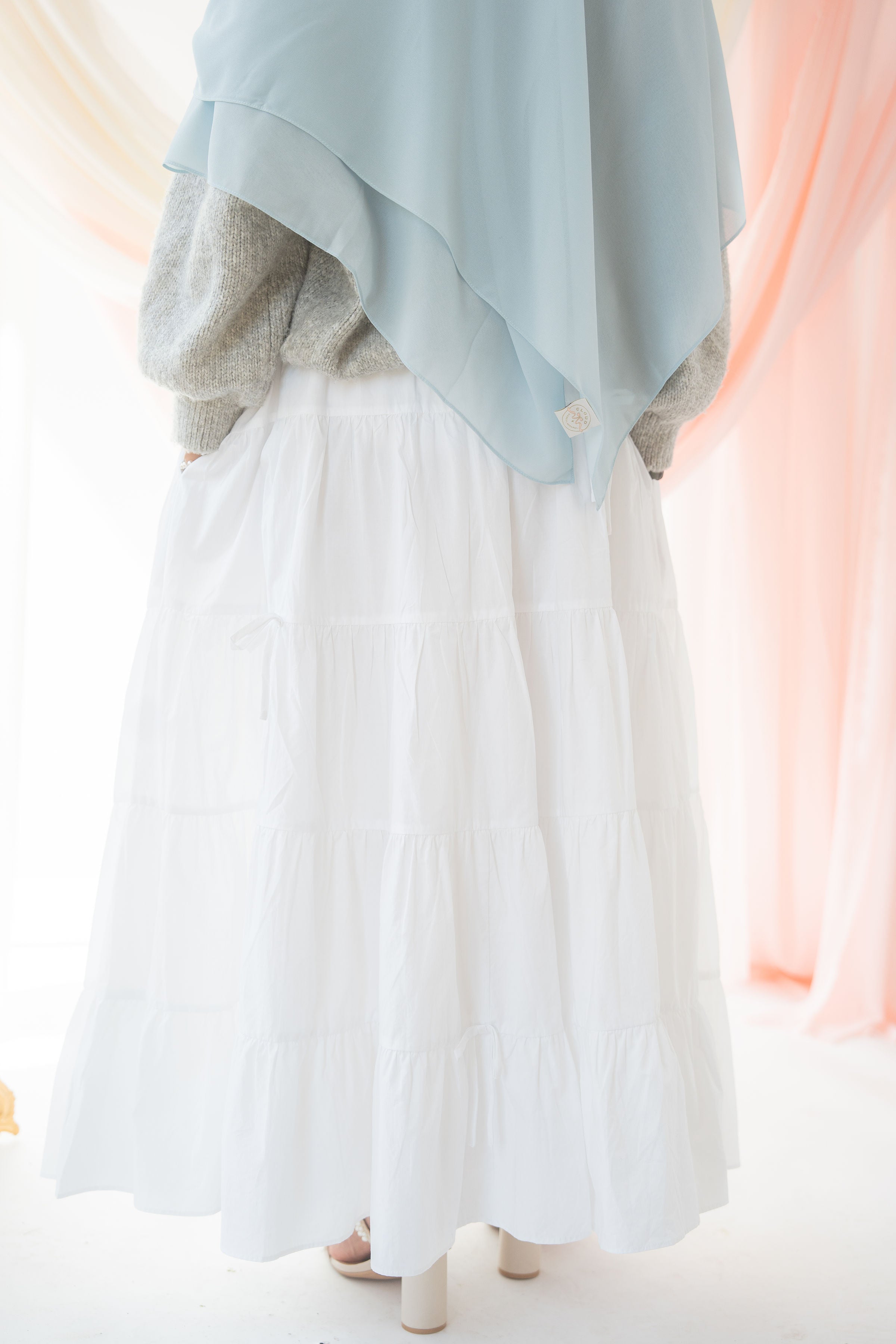 Mona Cotton Skirt | Blanc