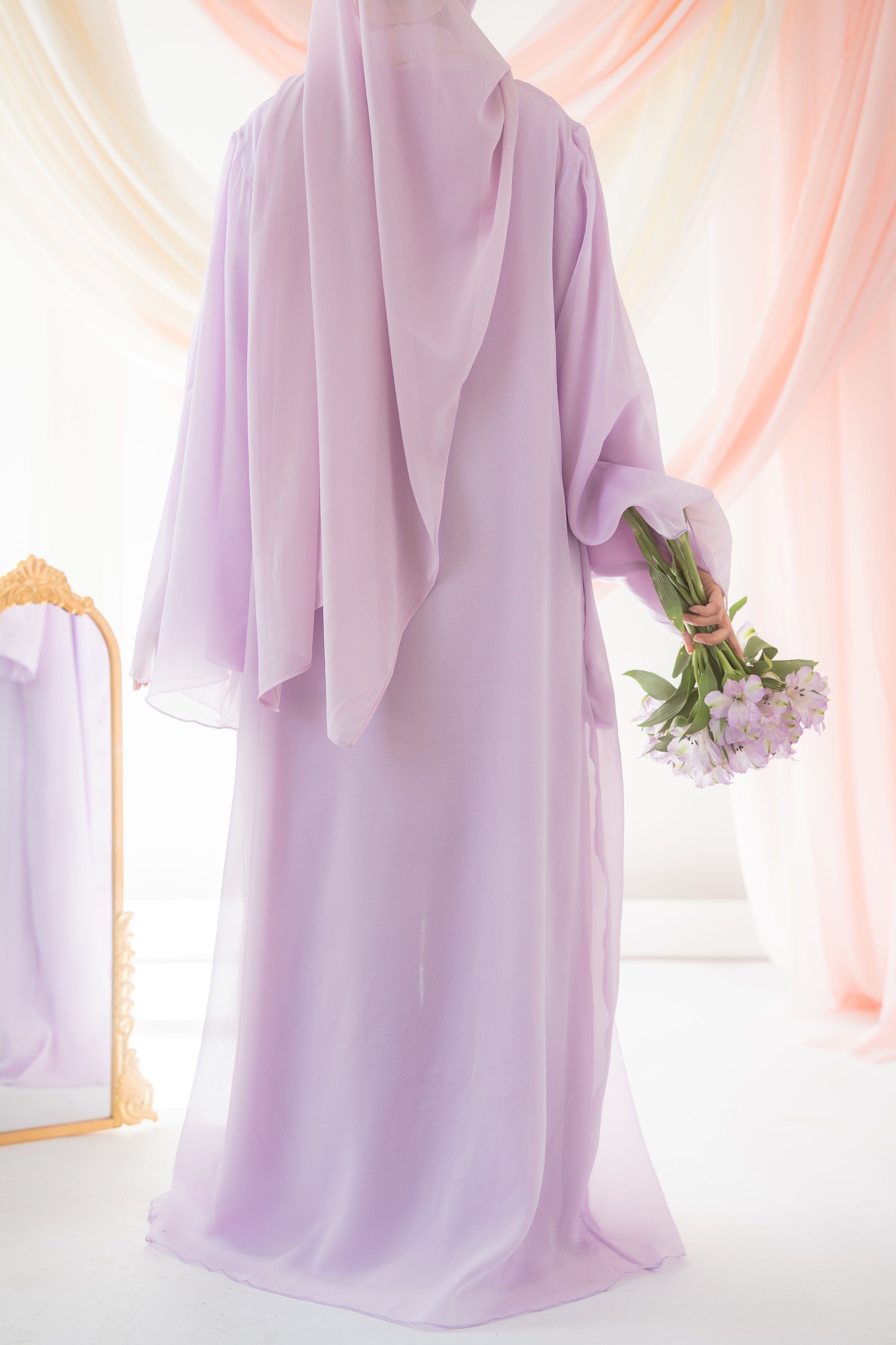 Aaliyah Reversible Abaya | Lavender