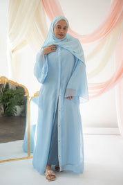 Aaliyah Reversible Abaya | Powder