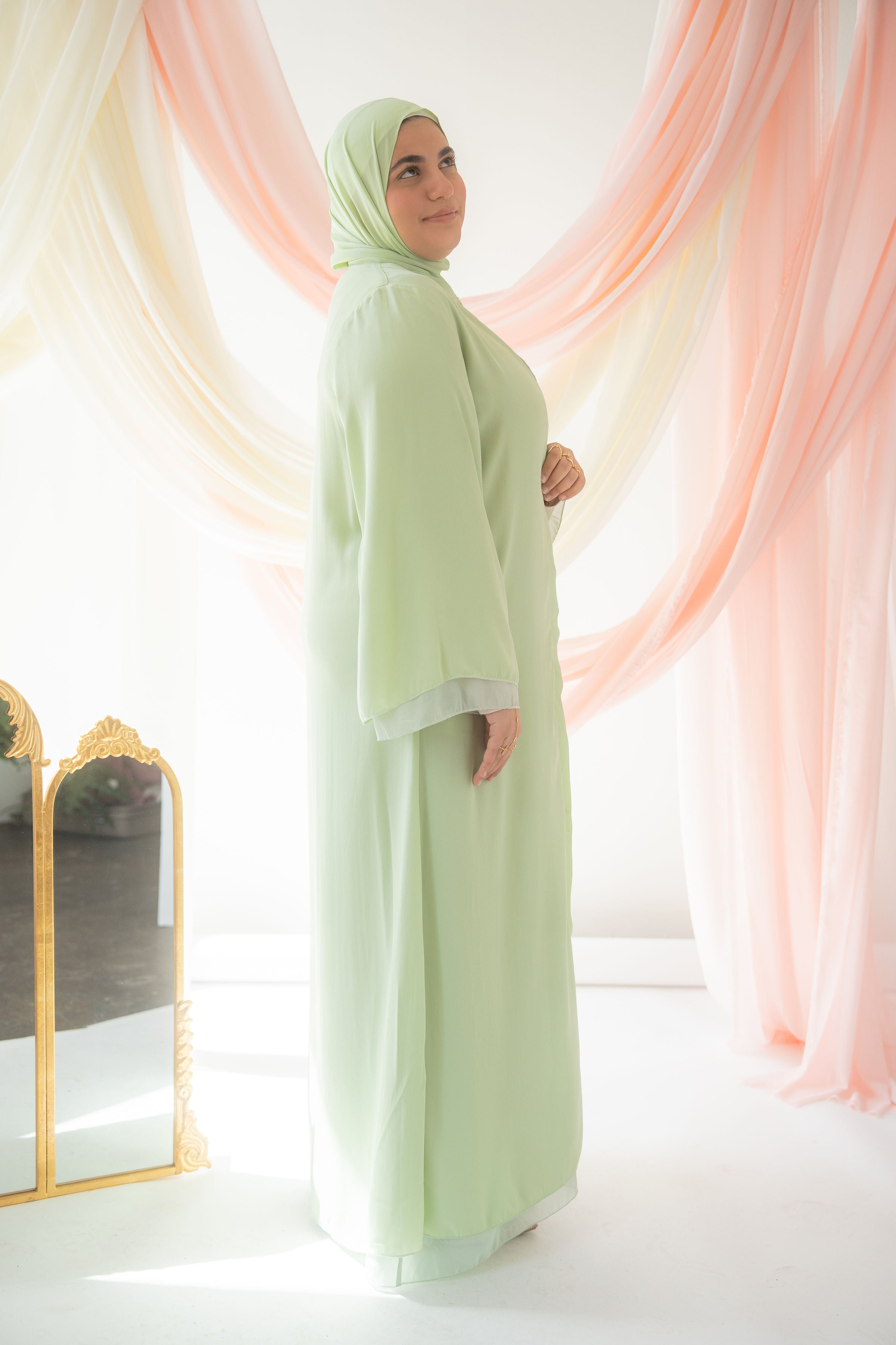 Aaliyah Reversible Abaya | Sage