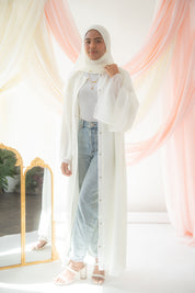 Aaliyah Reversible Abaya | Pearl